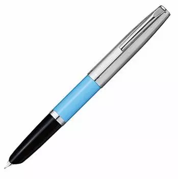 Перьевая ручка AURORA M Medium Point Duo Cult Light Blue Chrome Cap Regular Imported Product DC57-CAM Dual-use