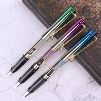 Перьевая ручка Extra Fine Nib 0,38 мм Каллиграфия Подпись Школа Офис Письмо синий