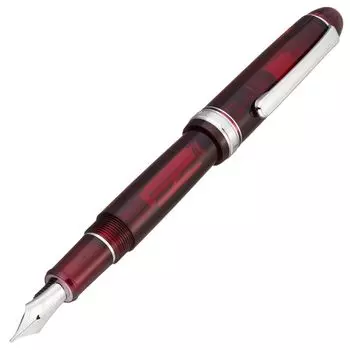 Перьевая ручка из платины Перьевая ручка EF Extra Fine Point 3776 Century Rhodium Finish Borgundy Regular Imported Product PNB-18000CR 71-1