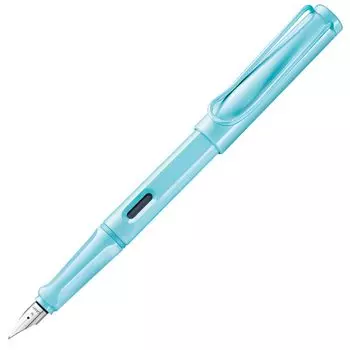 Перьевая ручка LAMY Safari Aqua Sky светло-голубого цвета Эргономичная ручка и полированное стальное перо размера M Идеально подходит для письма и каллиграфии LAMY T 10 синего цвета с чернилами