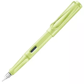 Перьевая ручка LAMY Safari Spring Green желто-зеленого цвета - Эргономичная ручка и полированное стальное перо размера M Идеально подходит для письма и каллиграфии LAMY T 10 синего цвета