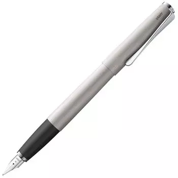 Перьевая ручка LAMY studio brushed Элегантная перьевая ручка с металлическим корпусом Стальное перо платиновое Размер пера EF LAMY T 10 Синий чернильный картридж в комплекте - -
