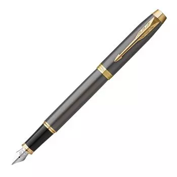 Перьевая ручка PARKER IM Gray GT Fine Point Подарочная коробка Подарок Роскошь Обычная Импорт 2213800