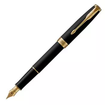 Перьевая ручка PARKER Sonnet Matte Black GT с тонким кончиком, перо из 18-каратного золота, подарочная коробка, подлинный импортный продукт 1950874ASZ