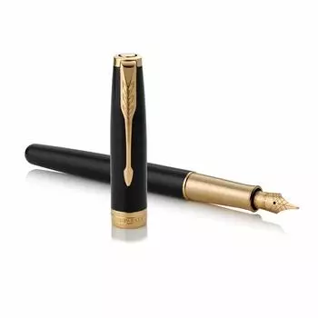 Перьевая ручка PARKER Sonnet Rack Black GT Fine Point 18K Gold Nib Подарочная коробка Оригинальный импортный продукт 1950550
