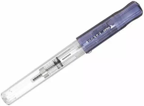 Перьевая ручка PILOT Kakuno Limited, прозрачная, синяя, черная, EF Fine (Дополнительный шрифт)