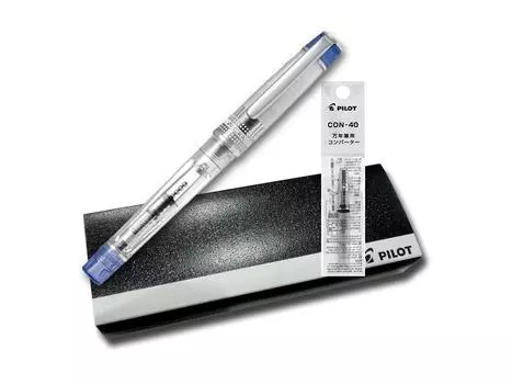 Перьевая ручка PILOT Prela Calligraphy CON Tsuki TLCM Прозрачная синяя FPRN350RTLCM