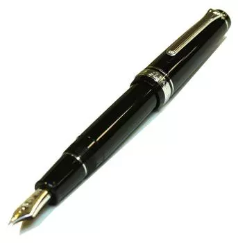 Перьевая ручка Sailor Professional Gear Silver Black Medium Point 11-2037-420