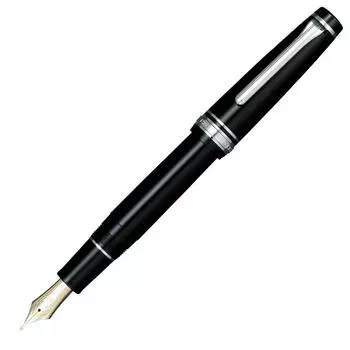 Перьевая ручка Sailor Professional Gear Silver Black Fine Point 11-2037-220