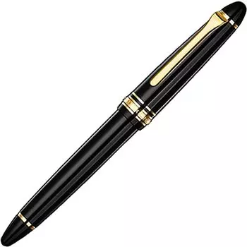 Перьевая ручка Sailor Profit с отделкой из светлого золота, черная, GT 14K, средний, средний кончик, размер M 11-1038-420 Двойного назначения