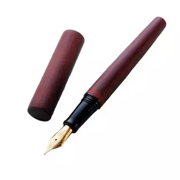 Перьевая ручка WANCHER World Tree Sandalwood Тщательно отобранные из ценных пород дерева Перьевая ручка с деревянным корпусом Перьевая ручка со средним шрифтом world s [Wancher