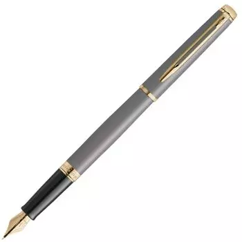 Перьевая ручка WATERMAN Metropolitan Essential Stone Gray GT Fine Point Подарочная коробка Подарочный люкс Официальный Регулярный Импортный Продукт 2217935