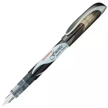 Перьевая ручка ZEBRA Fuente Medium Point, черная, 10 BP-F16-BK чёрный