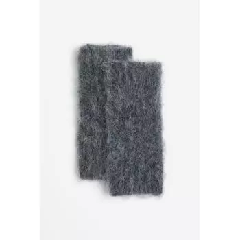 Перчатки без пальцев HM Alpaca Blend темно-серые