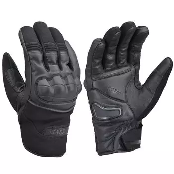 Перчатки Daytona Motorcycle из натуральной кожи для ладоней, мягкие, совместимые с резиновыми костяшками AW, размер L 37430, осень/зима, (Козья кожа), Водонепроницаемый, чёрный