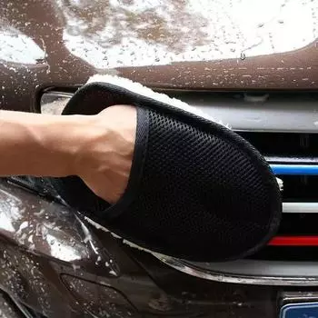 Перчатки для чистки автомобиля Wool Velvet Bear Paw - супердезинфицирующее коралловое полотенце для вощения и мытья 15*23.5cm
