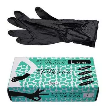 Перчатки Evermate Nitrile 300 л 50 шт. чёрный