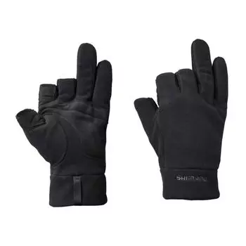 Перчатки флисовые Windstopper 3 черные XL [Shimano] Gore-Tex GL-031W чёрный