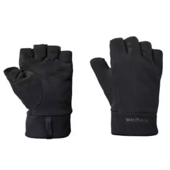Перчатки флисовые Windstopper 5 черные [Shimano] Gore-Tex GL-032W чёрный