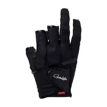 Перчатки Gamakatsu G Ergo Grip GM7295 L (3 куска) Черный/черный