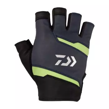 Перчатки кожаные Fit 5 Cut темно-синие M [Daiwa] DG-1524 тёмно-синий