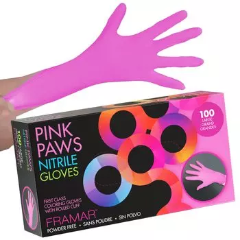 Перчатки нитриловые FRAMAR FRAMER розовые Pose 100 шт S GLV-PP-SML розовый