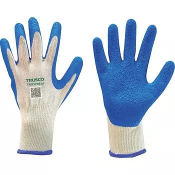Перчатки с резиновой подкладкой TRUSCO, синие, 1 пара, размер 10, M TRG101B-M