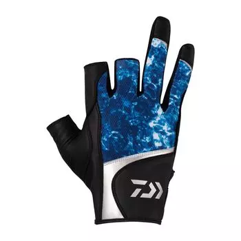 Перчатки Salt Game 3 Cut Ocean Camo L [Daiwa] DG-7224