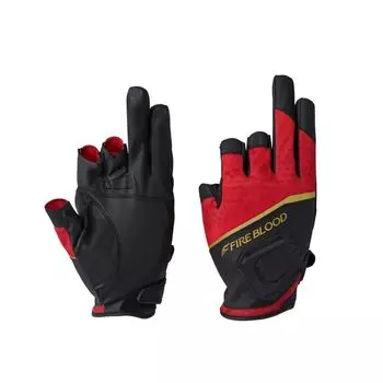 Перчатки SHIMANO Limited Pro Magnet Quick Dry 3 Cut Blood Red L GL-100X