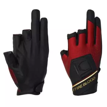 Перчатки SHIMANO Limited Pro Titanium Alpha 3 Cut Blood Red L GL-110X