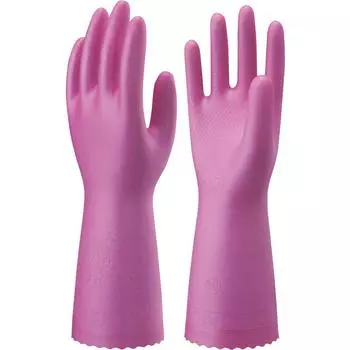 Перчатки Showa Nice Hand Delicate Smooth Touch размера M цвета маджента из винилхлорида, флис NHDS-MMZ (с подкладкой)
