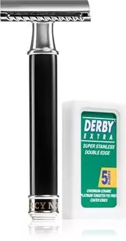 Percy Nobleman Safety Razor Rasoir Traditionnel + Lames De Rechange TU прозрачный