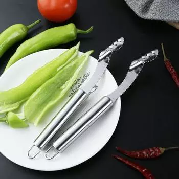 Перец до глубины души Зеленый перец Бытовая кухонная утварь Бытовая сердцевина из нержавеющей стали Не повреждает руки Не горячие руки Быстро