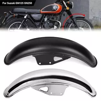 Переднее крыло мотоцикла, брызговик, обтекатель, брызговик для Suzuki GN125 GN250, черные мотоциклетные брызговики Motocicleta