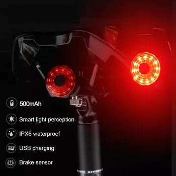 Передние фонари для горного велосипеда USB LED перезаряжаемые водонепроницаемые фары для горного велосипеда велосипедные предупреждающие фонари аксессуары для велосипедистов чёрный