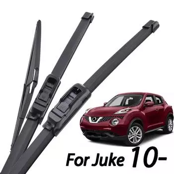 Передние и задние щетки стеклоочистителя Xukey 3 шт. для Nissan Juke 2019 2018 2017 2016 2015 2014 2013 2012 2011 2010 22 14 12 22 +14 +12 чёрный
