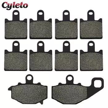 Передние или задние тормозные колодки Cyleto для мотоцикла Kawasaki Ninja ZX6R ZX-6R ZX 6R ZX 600 ZX600R 2007 2008 2009 2010 2011 1 Pair Rear