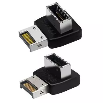 Передний адаптер разъема USB C Вертикальный преобразователь разъема типа E для материнской платы ПК A A