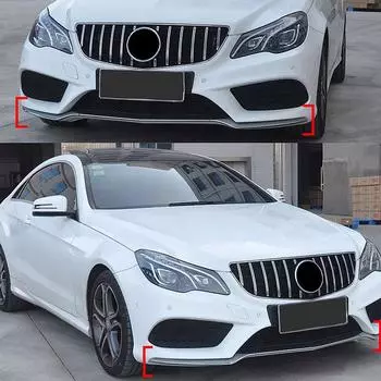 Передний бампер Lip Body Kit Спойлер Защитный чехол для предотвращения столкновений Подходит для Mercedes-Benz E-Class (W207) Е350 Е400 Е550 2014-2017