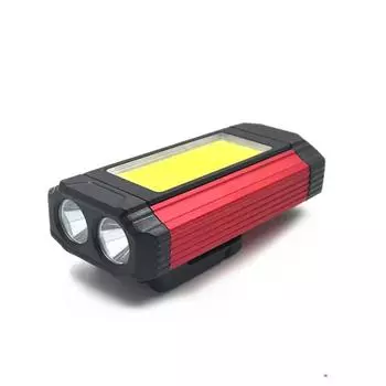 Передний фонарь для велосипеда, USB перезаряжаемый двойной источник света, фонарик, уличный фонарь для палатки, кемпинга