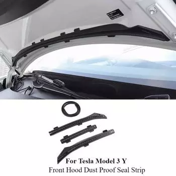Передний капот пылезащитная уплотнительная полоса для Tesla Model Y Model 3 автомобильные аксессуары водонепроницаемый защитный кожух защитная водонепроницаемая полоса 2024