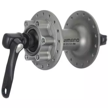 Передняя втулка SHIMANO A Silver 32H 6 болтов EHBM525ABSS DEORE HB-M525 серебряный