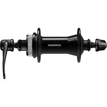 Передняя втулка SHIMANO Deore QR x 100 мм Center Lock Disc черная 32H HB-QC400 чёрный