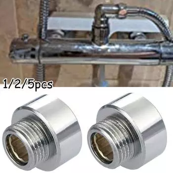 Переходник из хромированной латуни для шланга для душа 3/4 Female на 1/2 Male 1pc
