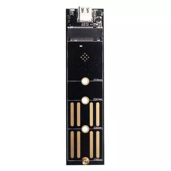 Переходник M.2 на USB 3.1 Type C для твердотельного накопителя M2 SSD 2230 2240 2260 228 (НВМЕ)