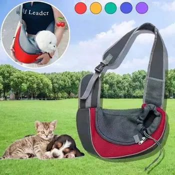 Переноска для щенков S/L, сумка на плечо для путешествий с сетчатой сумкой Oxford Comfort Sling Handbag Tote Pouch S фиолетовый