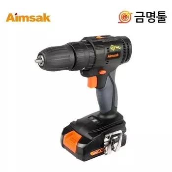 Перезаряжаемая ударная дрель Imsac AH418T PLUS 18 В 2,5 Ач, 2 шт., 5-скоростная дрель с контролем крутящего момента + функция удара