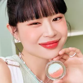 Peripera Clear Custom Cheek, 004 Освежающий Ток Ток Коралл [Soda Dabang], 1 штука