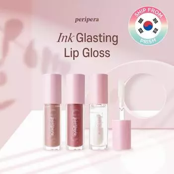 Peripera Ink Glasting блеск для губ 4,5 мл / 9 цветов / стеклянный блеск / веганский оттенок / придание объема #01