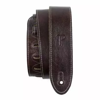 Perri s Leathers Ltd. Гитарный ремень регулируемый для гитары, сделано в Канаде (БМ2-6698) Итальянская кожа, красное дерево